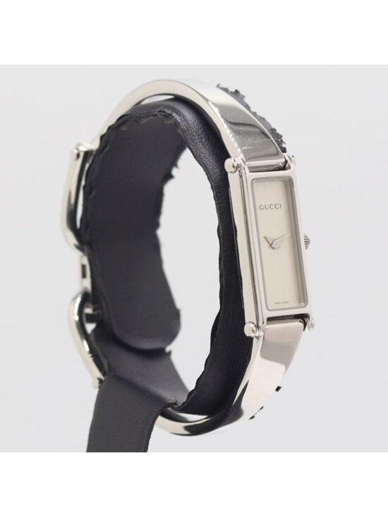 Gucci Quartz Bangle Watch Silver Dial Nam